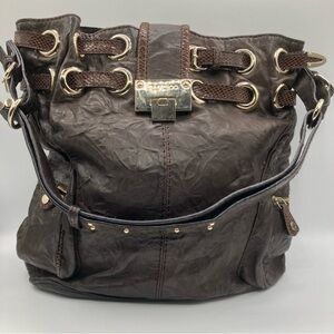 JIMMY CHOO Brown Leather Women Purse